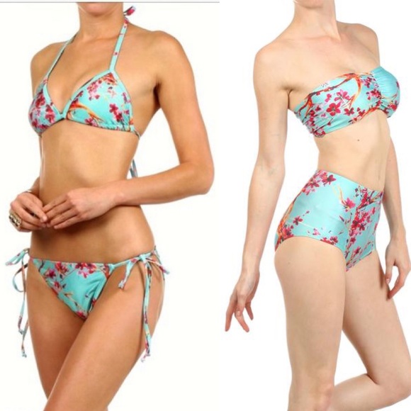 Poprageous Other - NWOT! Poprageous AZ Iced Tea High-Waist Bikini Set